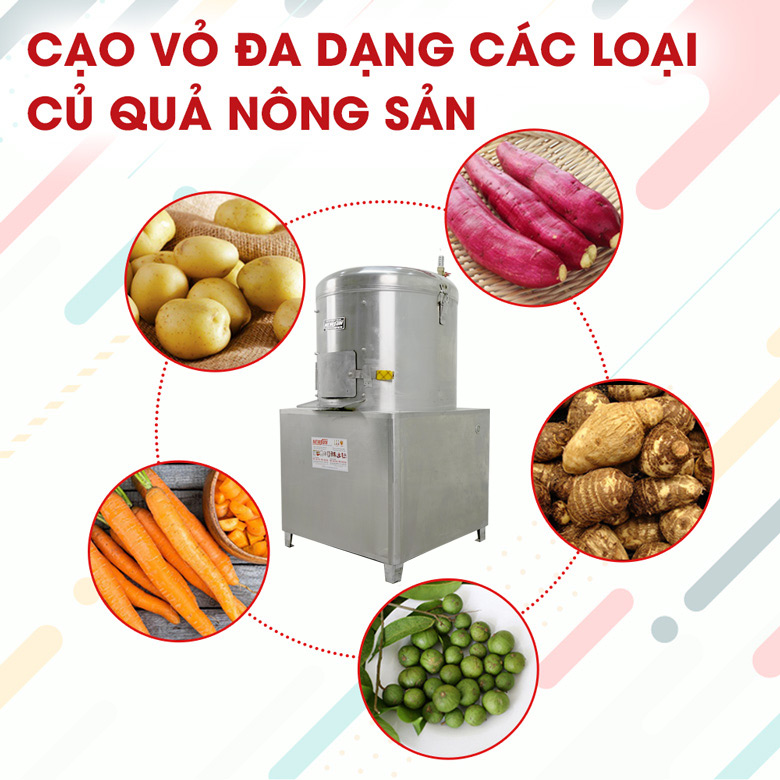 Gọt vỏ đa dạng các loại củ quả