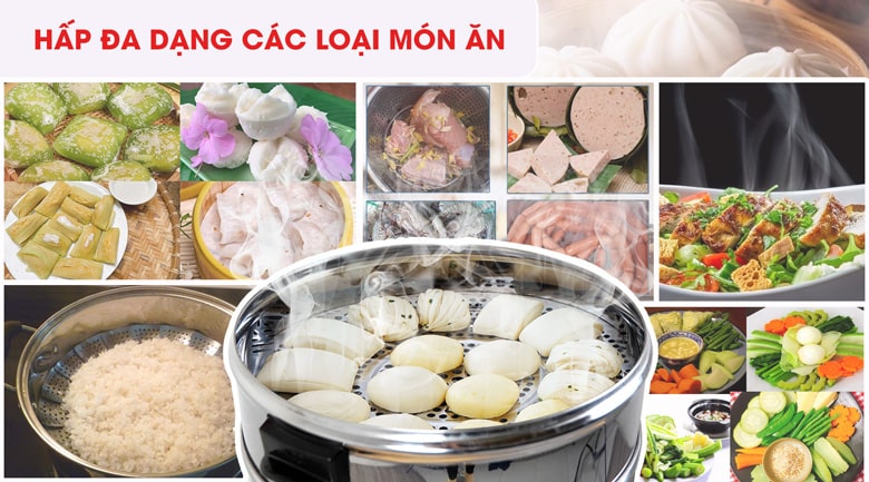 Hấp đa dạng thực phẩm