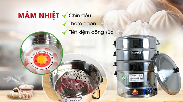 Mâm nhiệt hiện đại gia nhiệt nhanh chóng, an toàn