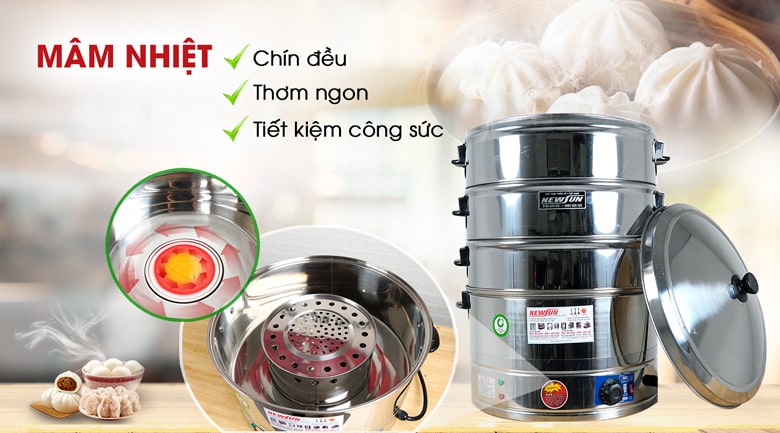 Mâm nhiệt hiện đại gia nhiệt nhanh chóng, an toàn