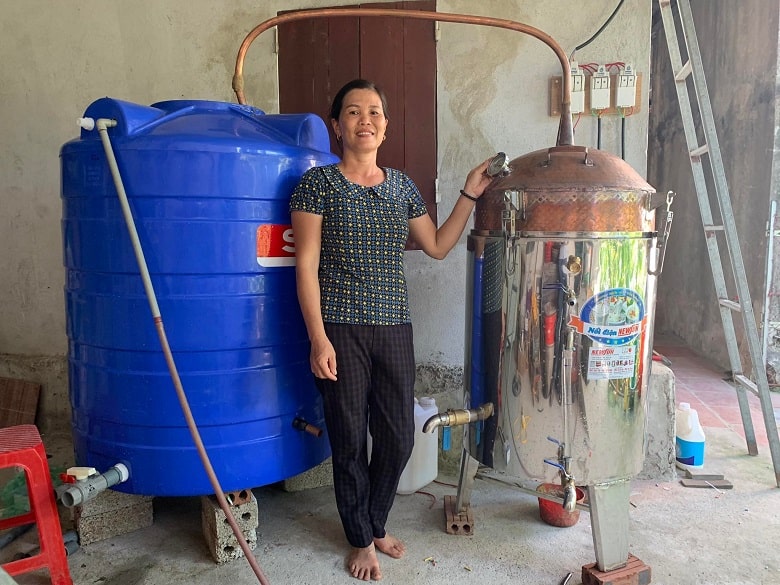 Nồi nấu rượu lõi đồng 50kg/mẻ