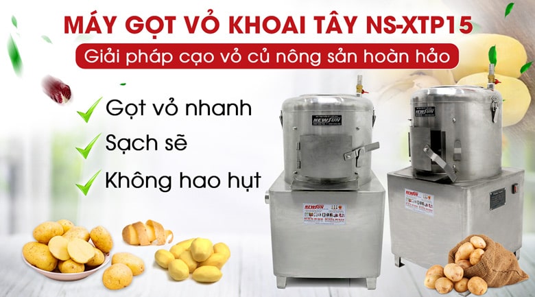Máy cạo vỏ khoai tây NS-XTP15