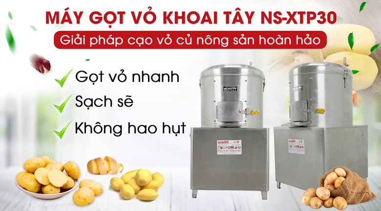 Máy cạo vỏ khoai tây NS-XTP30 Máy cạo vỏ khoai tây NS-XTP30