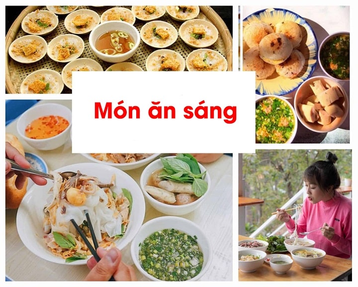 Món ăn sáng hấp dẫn Món ăn sáng hấp dẫn