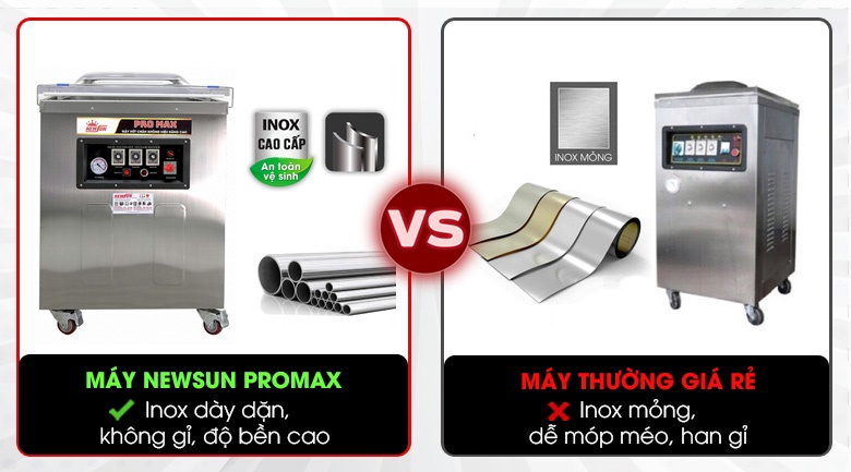 Chất liệu inox cao cấp, dày dặn Chất liệu inox cao cấp, dày dặn