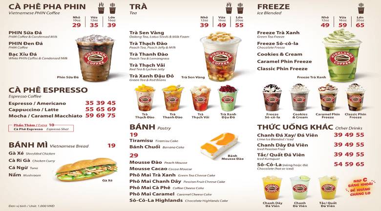 Menu sáng tạo, ngắn gọn đi kèm giá cả phù hợp Menu sáng tạo, ngắn gọn đi kèm giá cả phù hợp