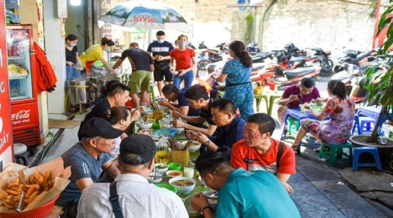 Bán đồ ăn sáng vỉa hè Bán đồ ăn sáng vỉa hè