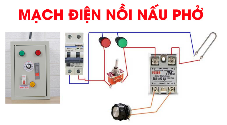 Sơ đồ mạch điện nồi nấu phở