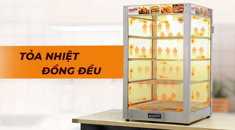 Tỏa nhiệt 360° giữ thực phẩm nóng đều Tỏa nhiệt 360° giữ thực phẩm nóng đều