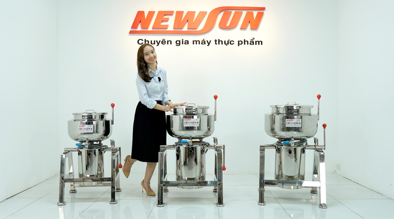 Máy xay giò chả công nghiệp 3 lớp NEWSUN