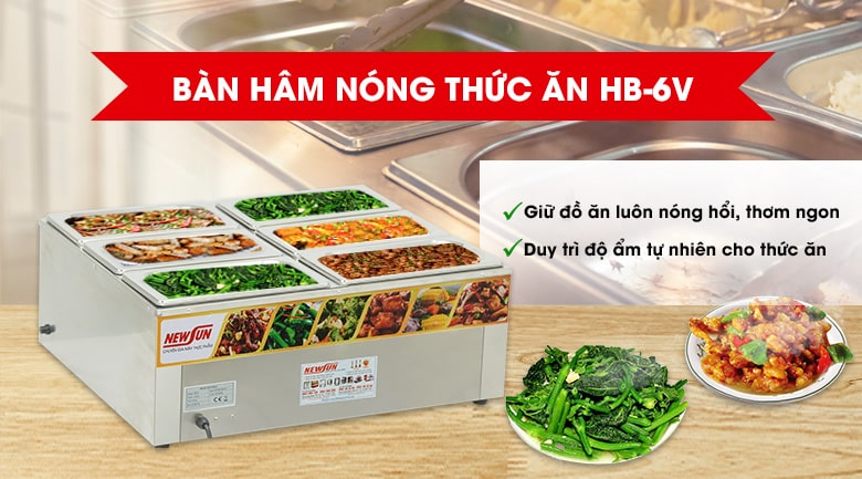 Bàn hâm nóng thức ăn HB-6V Bàn hâm nóng thức ăn HB-6V