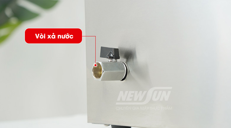 bàn giữ nóng còn được trang bị vòi xả nước bàn giữ nóng còn được trang bị vòi xả nước