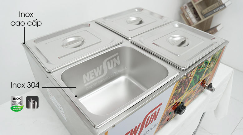 Làm từ inox cao cấp, bền bỉ và hợp vệ sinh