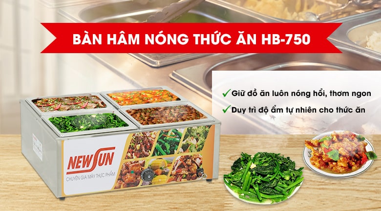 Bàn hâm nóng thức ăn HB-750
