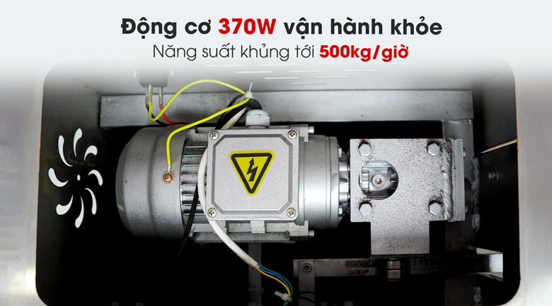 Năng suất vượt trội lên tới 500kg củ quả mỗi giờ