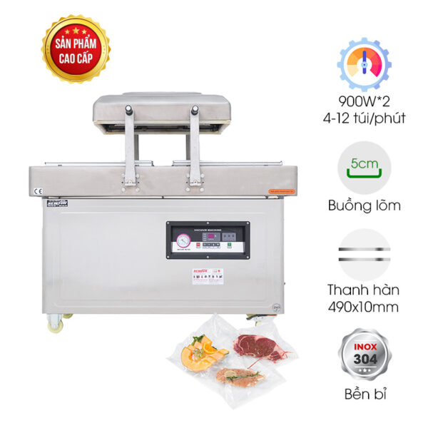Máy hút chân không cao cấp Kunba DZ500/2SA (2 buồng)