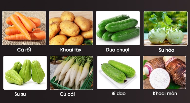 Thái đa dạng các loại rau củ