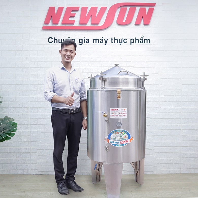 Nồi nấu rượu inox 30kg/mẻ