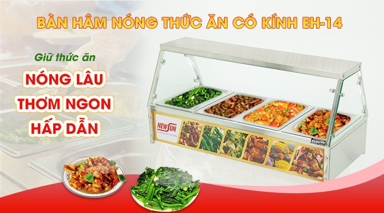 Tủ hâm nóng thức ăn có kính EH-14 NEWSUN Tủ hâm nóng thức ăn có kính EH-14 NEWSUN