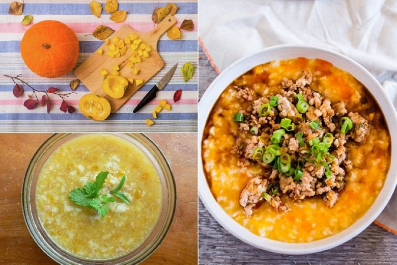 Cách nấu cháo thịt bằm bí đỏ hấp dẫn