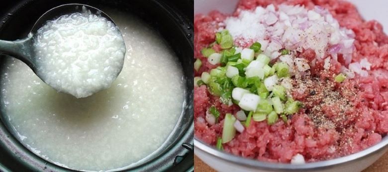 Bước 2: Nấu cháo