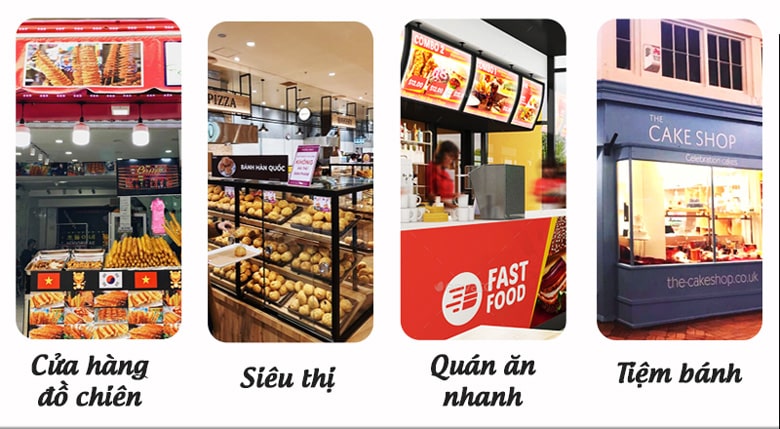 Dùng trong nhiều cửa hàng