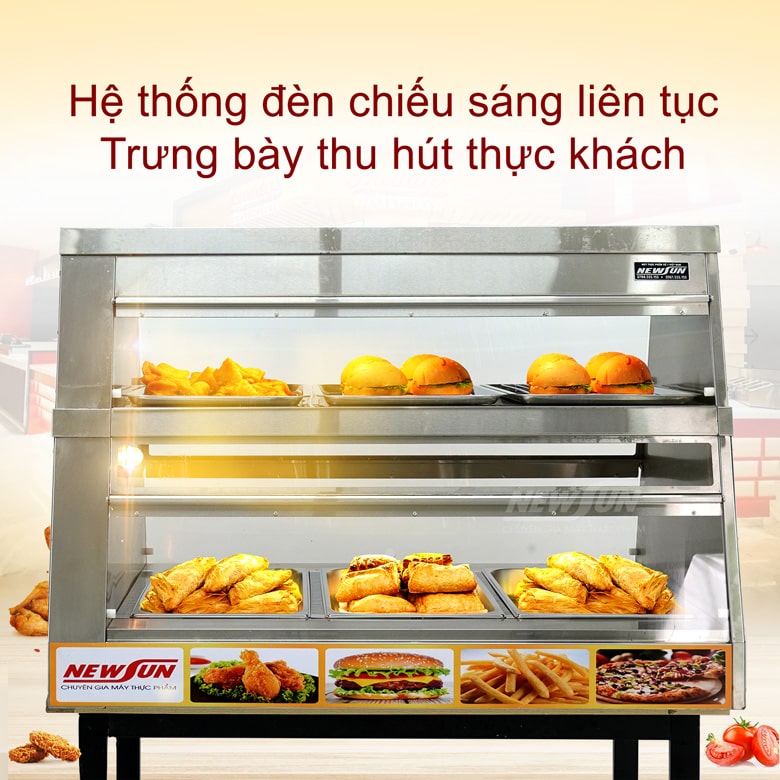 Hệ thống đèn chiếu sáng cho món ăn thêm “ngon mắt” Hệ thống đèn chiếu sáng cho món ăn thêm “ngon mắt”