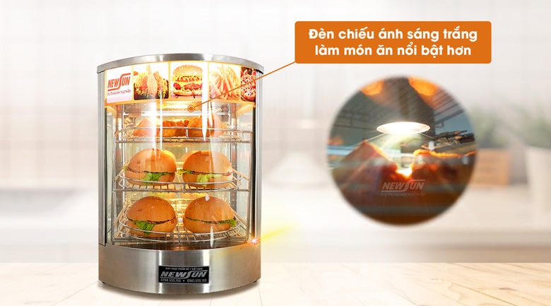 Hệ thống đèn chiếu sáng giúp món ăn thêm phần hấp dẫn Hệ thống đèn chiếu sáng giúp món ăn thêm phần hấp dẫn