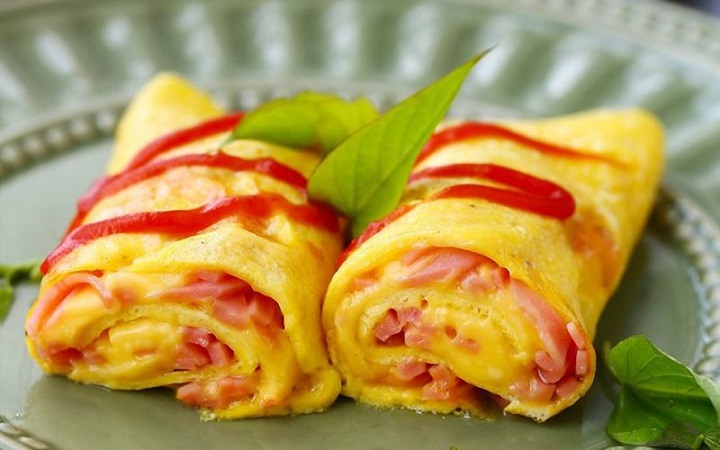 Trứng chiên thịt xông khói