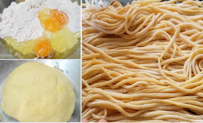 Làm mì tươi từ bột mì