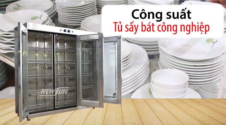 Bảng công suất tủ sấy bát công nghiệp NEWSUN