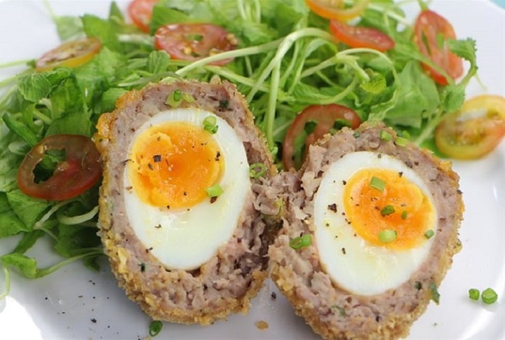 Trứng cút bọc thịt Trứng cút bọc thịt