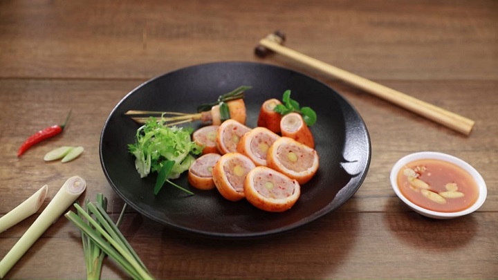 Mực lụi nướng sả Mực lụi nướng sả