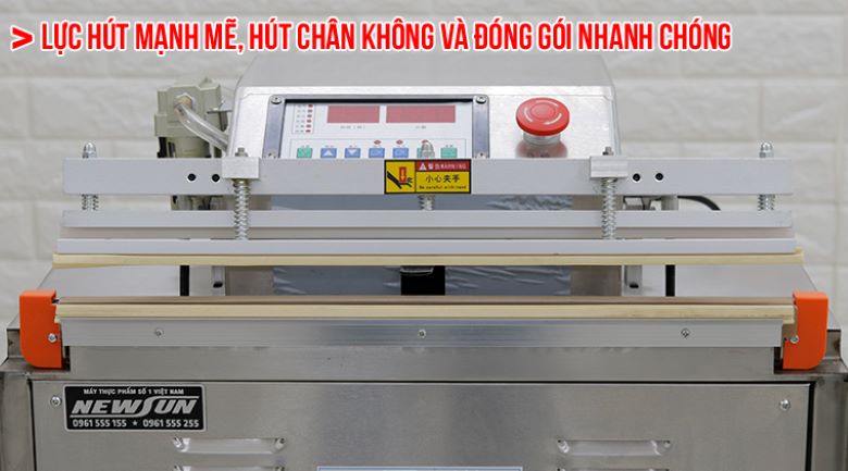Hút và đóng gói sản phẩm nhanh chóng, mạnh mẽ