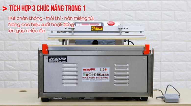 Được tích hợp 3 tính năng hiệu quả, tiện lợi