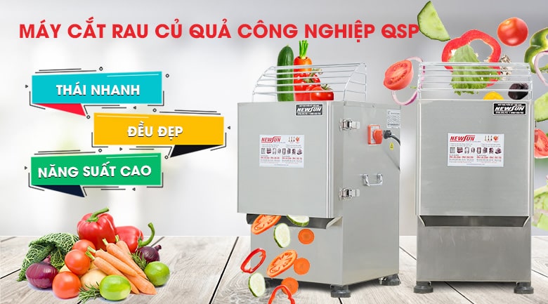 Máy thái rau củ quả công nghiệp QSP