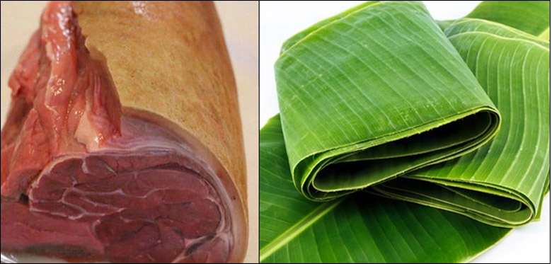 Nguyên liệu làm giò me Nguyên liệu làm giò me