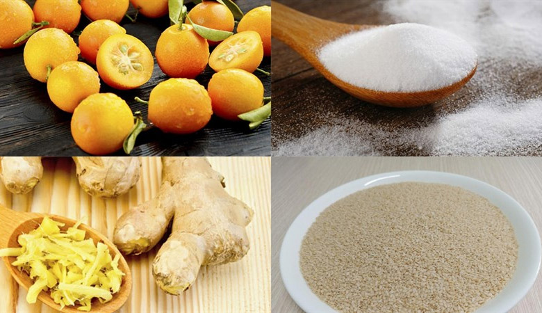 Nguyên liệu làm mứt quất Nguyên liệu làm mứt quất