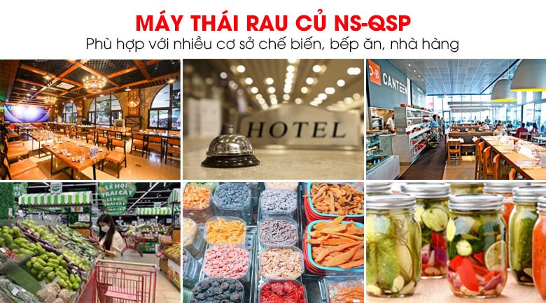 Ứng dụng của máy thái rau củ NS-QSP