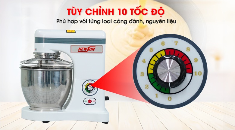 Vận hành tự động, tùy chỉnh 10 tốc độ càng đánh
