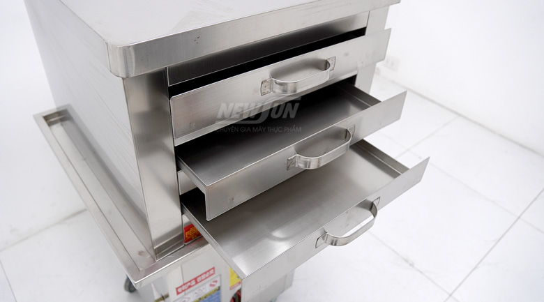 Máy tráng bánh cuốn trang bị khay tiện lợi Máy tráng bánh cuốn trang bị khay tiện lợi