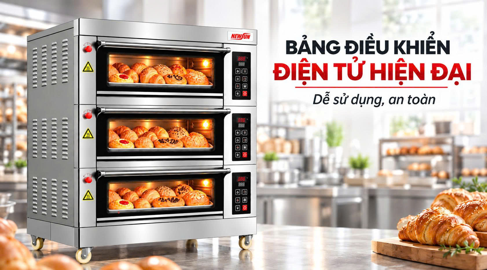 Vận hành đơn giản, dễ dàng với bảng điều khiển điện tử