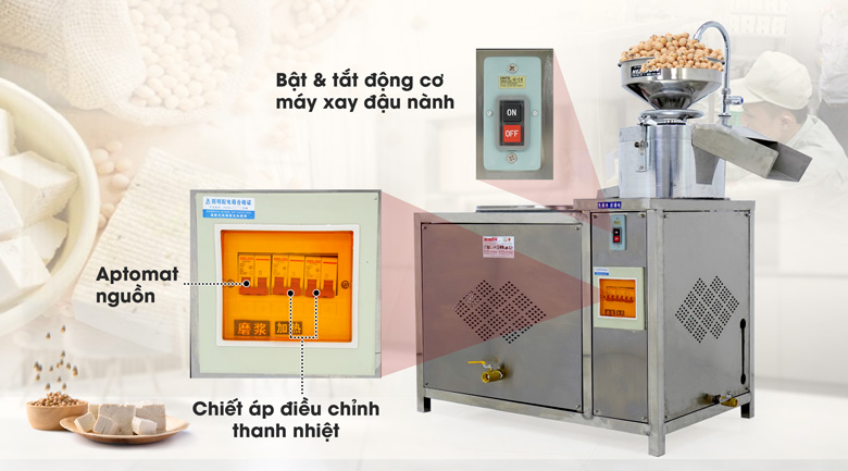Bảng điều khiển bộ máy làm đậu phụ liên hoàn 100kg Bảng điều khiển bộ máy làm đậu phụ liên hoàn 100kg