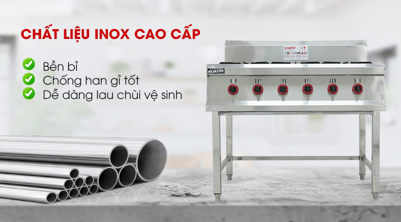 Được làm từ inox cao cấp, chắc chắn, bền bỉ