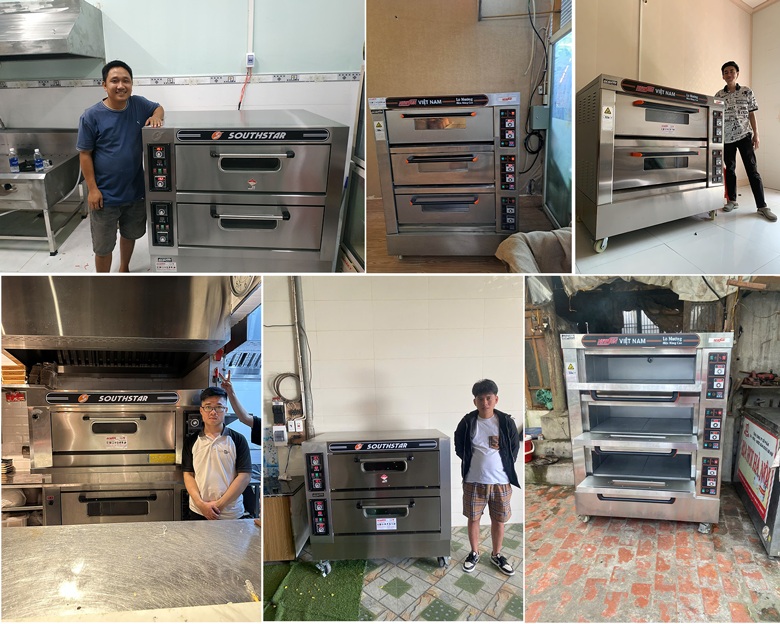 Khách hàng sử dụng lò nướng bánh ngọt NEWSUN Khách hàng sử dụng lò nướng bánh ngọt NEWSUN