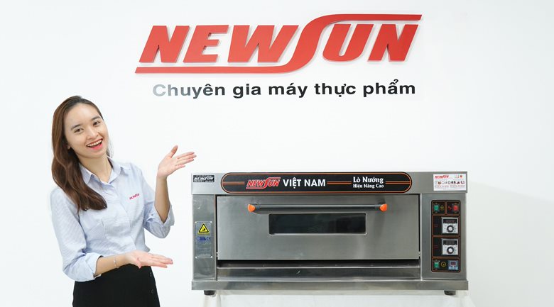 Thực tế lò nướng bánh NEWSUN 1 tầng 2 khay XYF-1KA-T