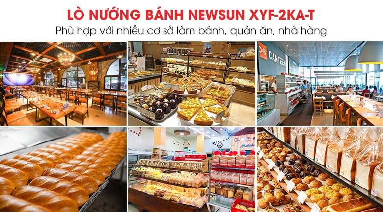 Ứng dụng của lò nướng bánh 2 tầng 4 khay NEWSUN XYF-2KA-T Ứng dụng của lò nướng bánh 2 tầng 4 khay NEWSUN XYF-2KA-T