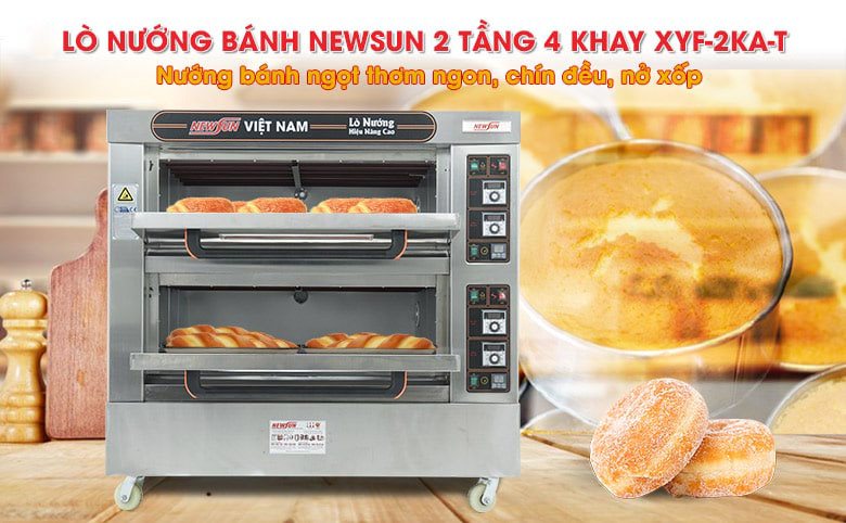 Lò nướng bánh 2 tầng 4 khay XYF-2KA-T NEWSUN (Điều khiển cơ) Lò nướng bánh 2 tầng 4 khay XYF-2KA-T NEWSUN (Điều khiển cơ)