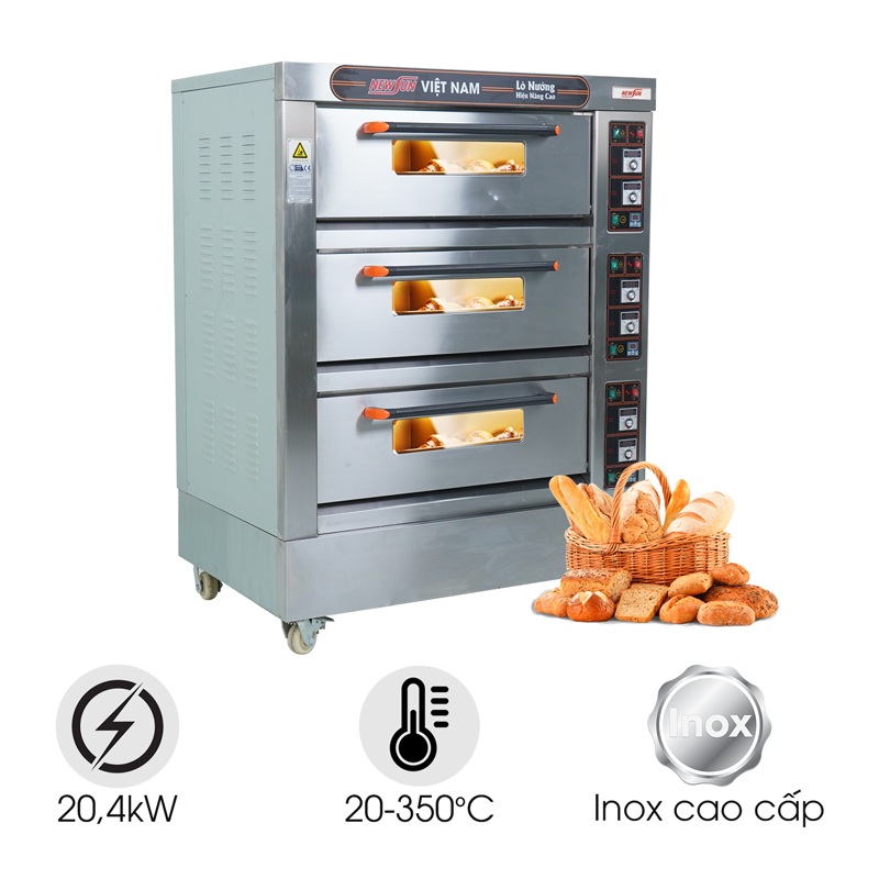 Lò nướng bánh NEWSUN 3 tầng 6 khay XYF-3KA-T (Điều khiển cơ)