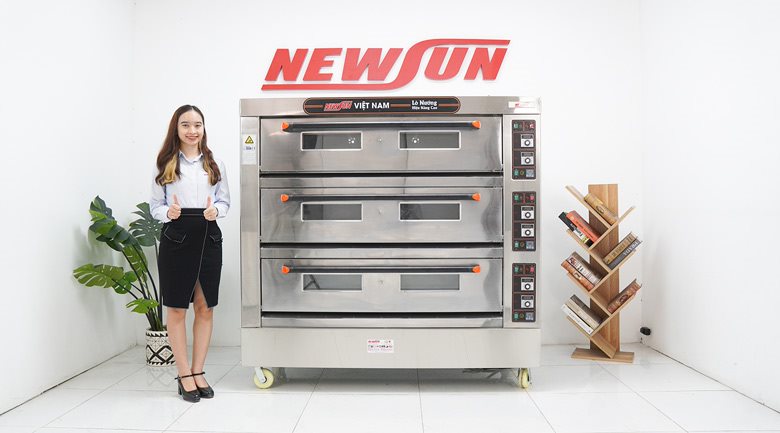 Thực tế lò nướng bánh 3 tầng 9 khay XYF-3KAL-T Thực tế lò nướng bánh 3 tầng 9 khay XYF-3KAL-T